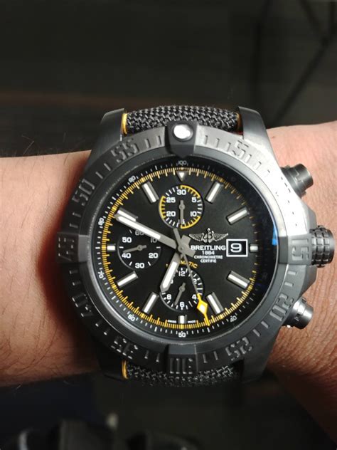 all black breitling super avenger